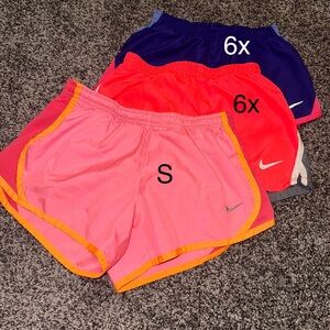 3 pairs of 6x Nike shorts